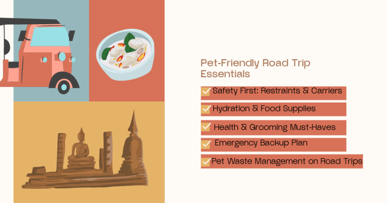 "Pet-friendly road trip essentials"